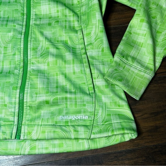 Patagonia Green Slopeside Fleece Hoodie Sweatshirt - Picture 5 of 5